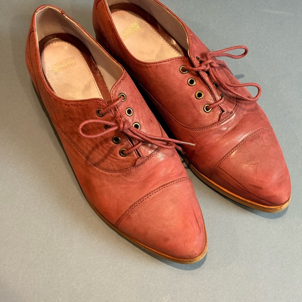 Elegant Red Leather‎ Women's Loafers
